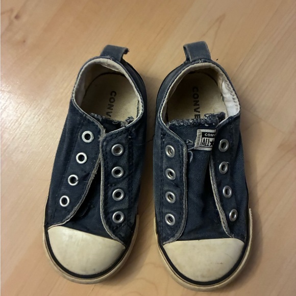 Converse Kids Dark Blue Slip-On Sneakers - Picture 1 of 4